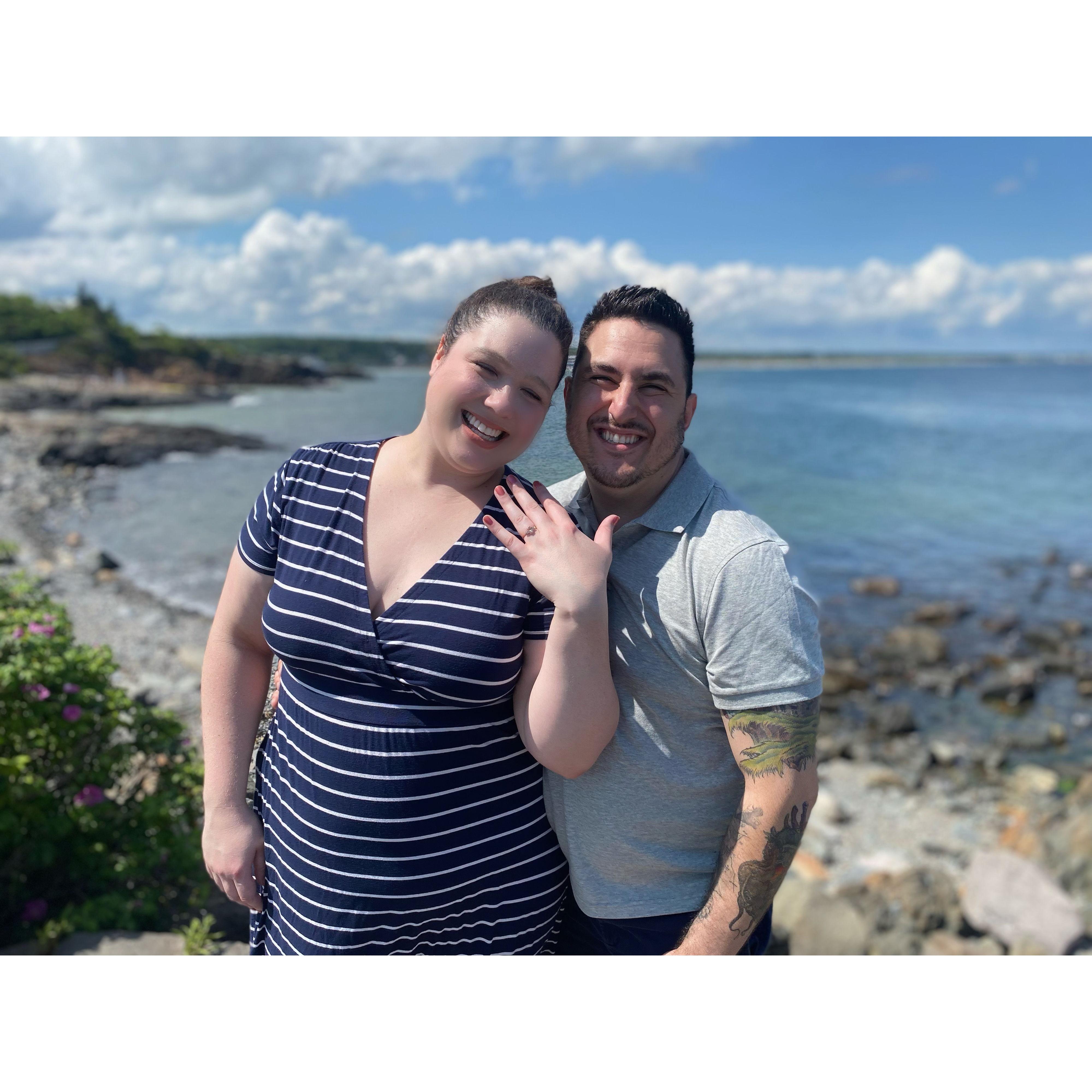 Right after getting engaged in July 2023.