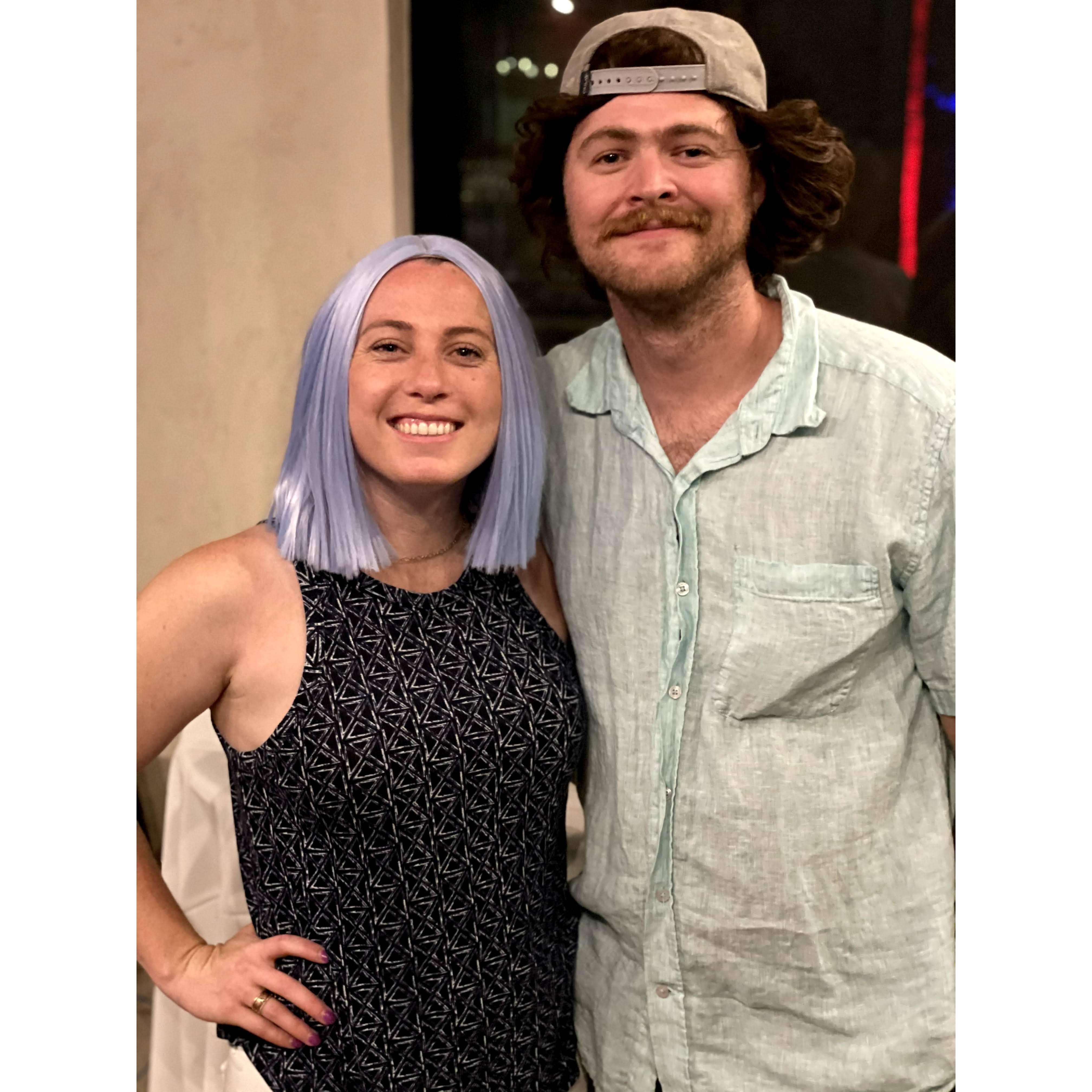 We "wigged" out for our friends 30th B-day!