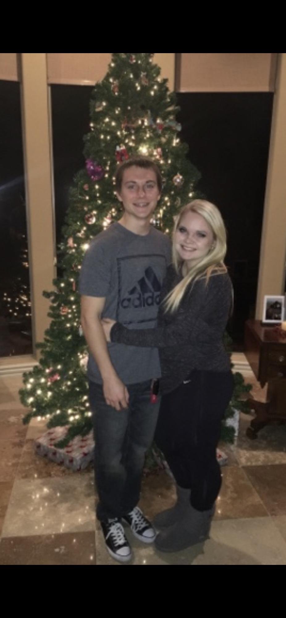 Our first Christmas together in 2016