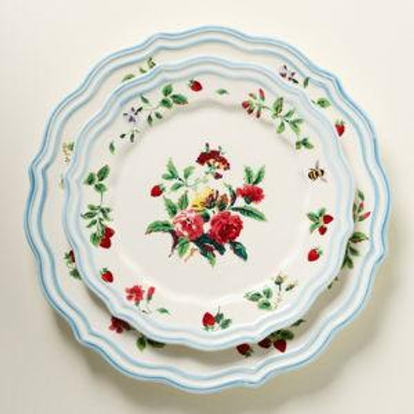 Camille Stoneware Dessert Plates, Set of 4