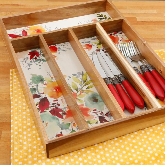 The Pioneer Woman Pioneer Willow 5-Section Cutlery Tray