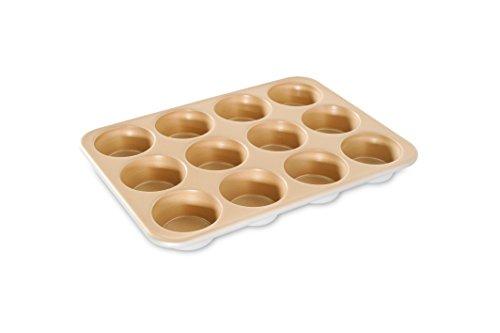 Nordic Ware Naturals Aluminum NonStick Muffin Pan, Twelve 2-1/2 Inch Cups