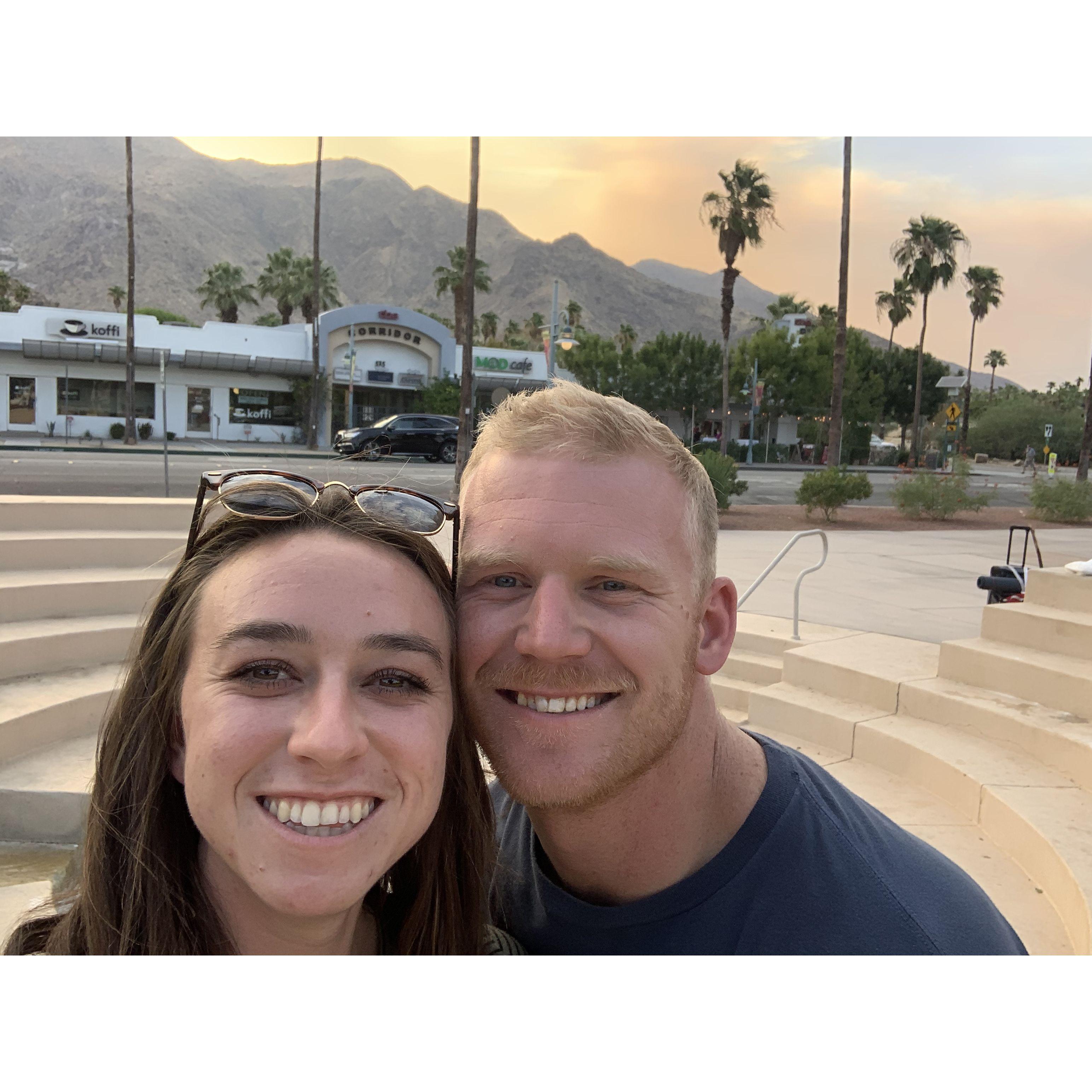 Steven took Allison on a date to Palm Springs to do a scavenger hunt