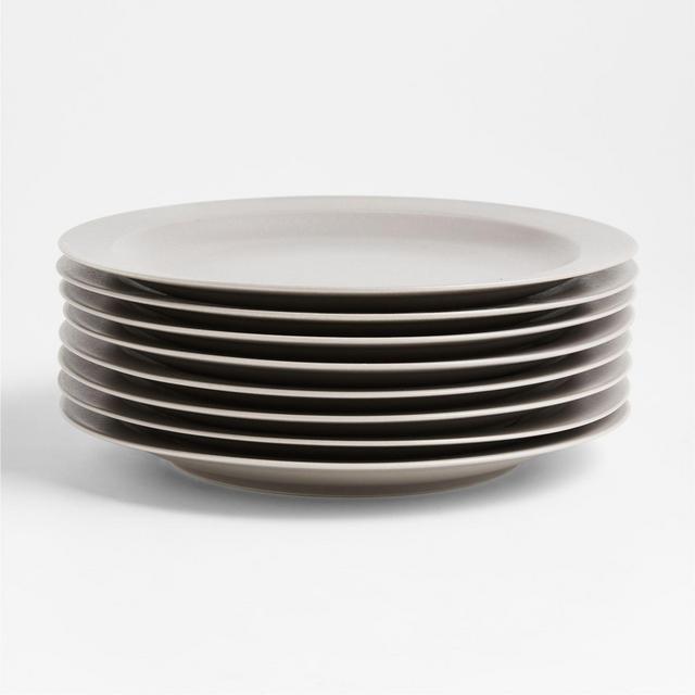 Paige Grey Dinner Plates, Set of 8