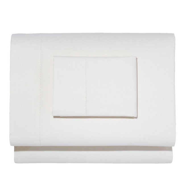 280-Thread-Count Pima Cotton Percale Sheet Set, Queen, White