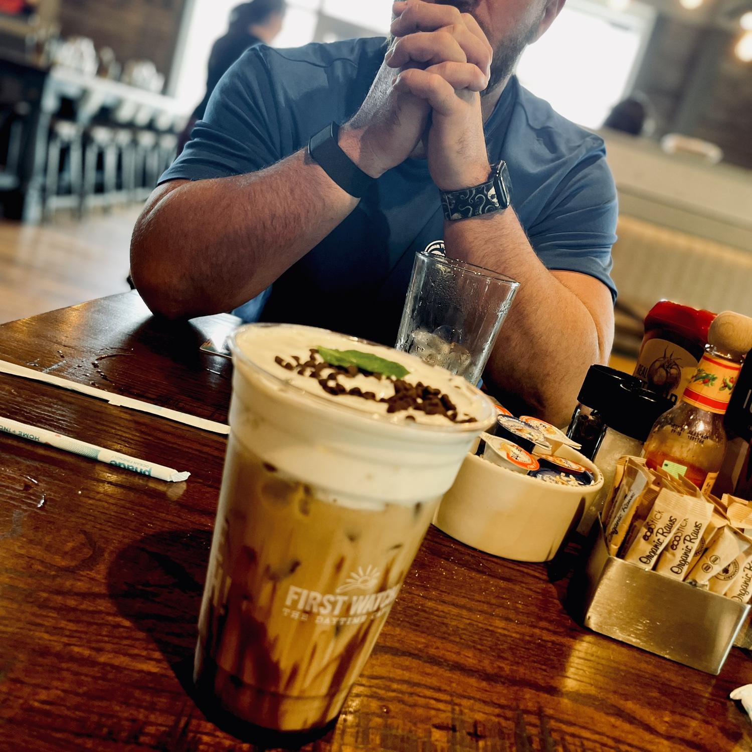 Our first breakfast date in Pensacola