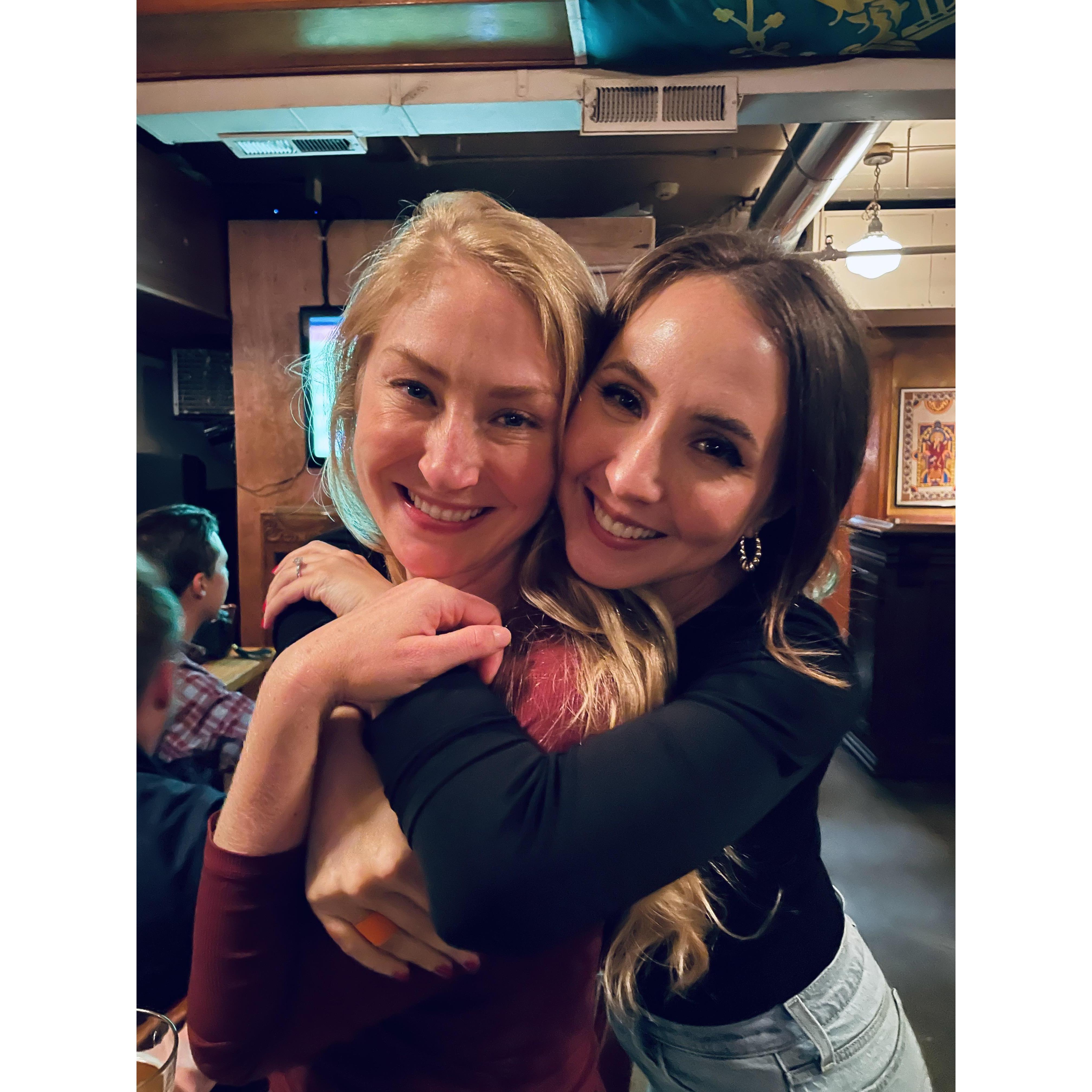 Alyssa & her friend Maren. Maren and Trevor’s best friend/groomsman Wil just got married in July!