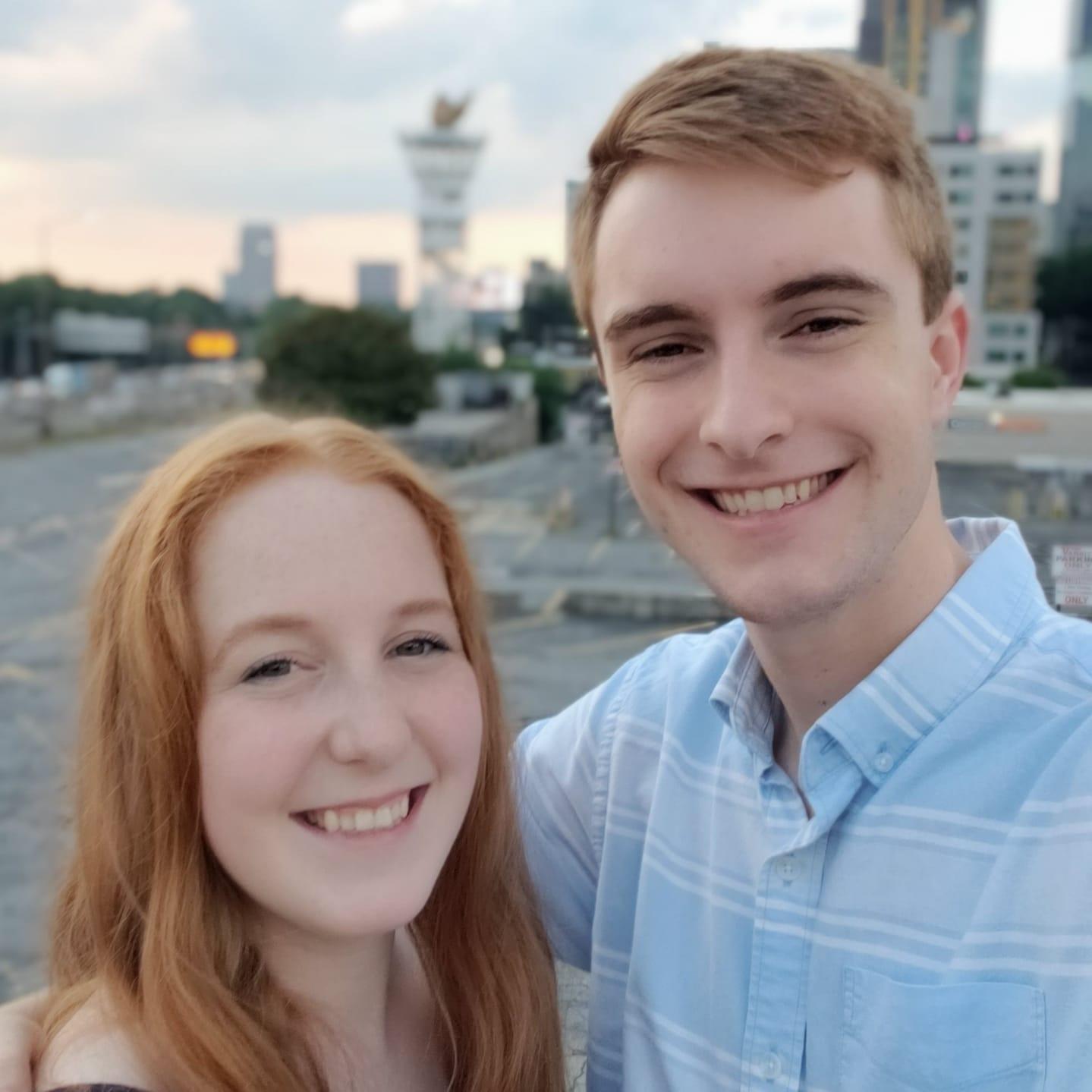 In front of the ATL Olympic Torch after a Varsity date