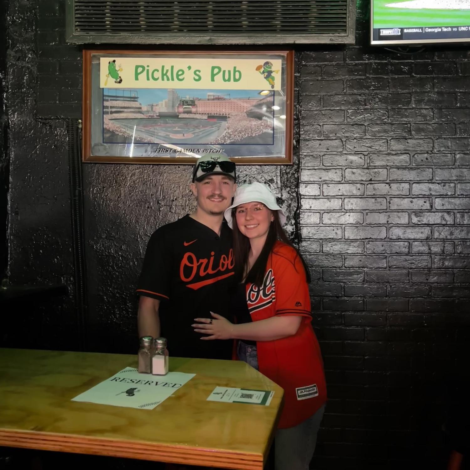Mark and Maddi at Pickles Pub in Baltimore Maryland