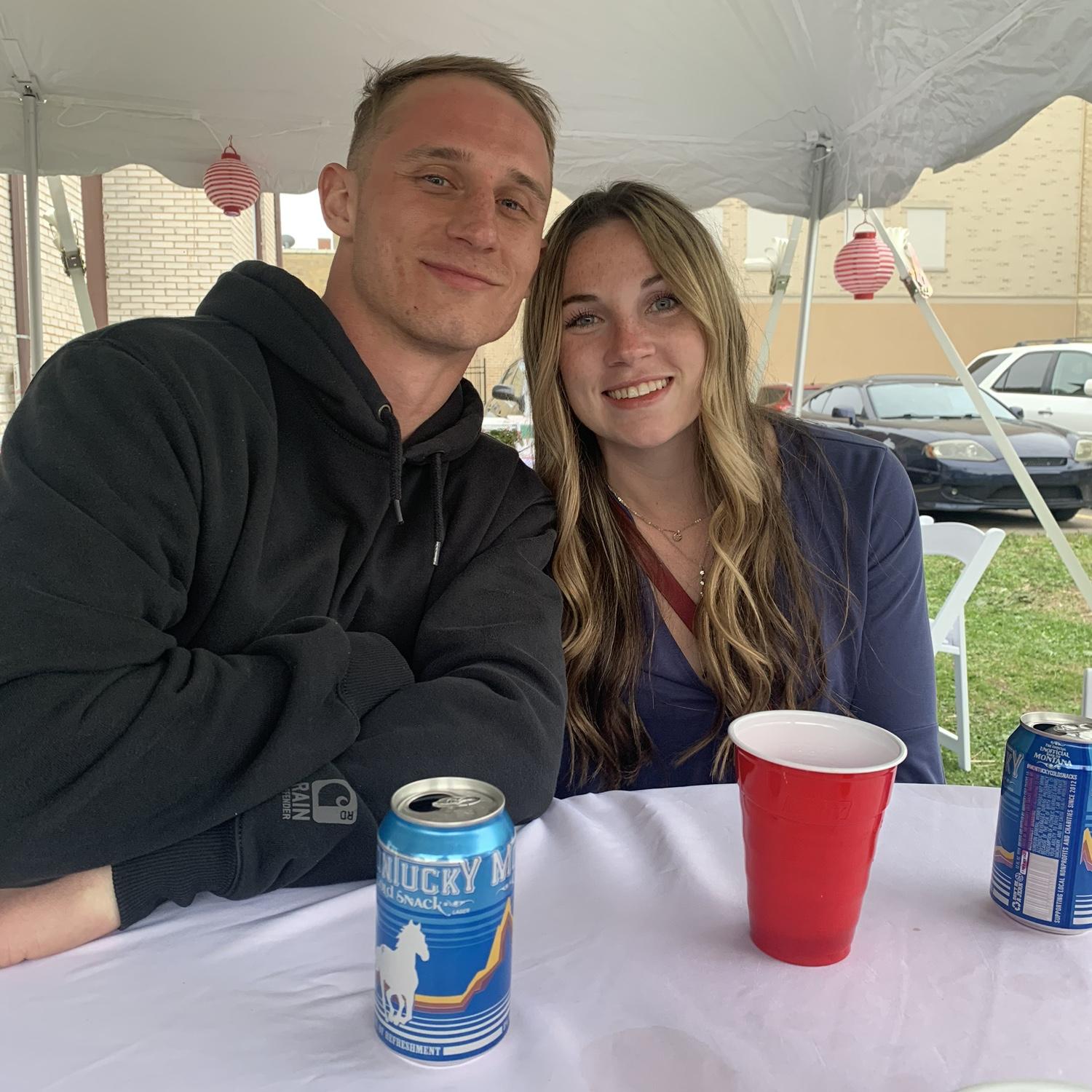 Our first photo together! The weekend of Carson’s graduation. Photo credit to Barry Johnson