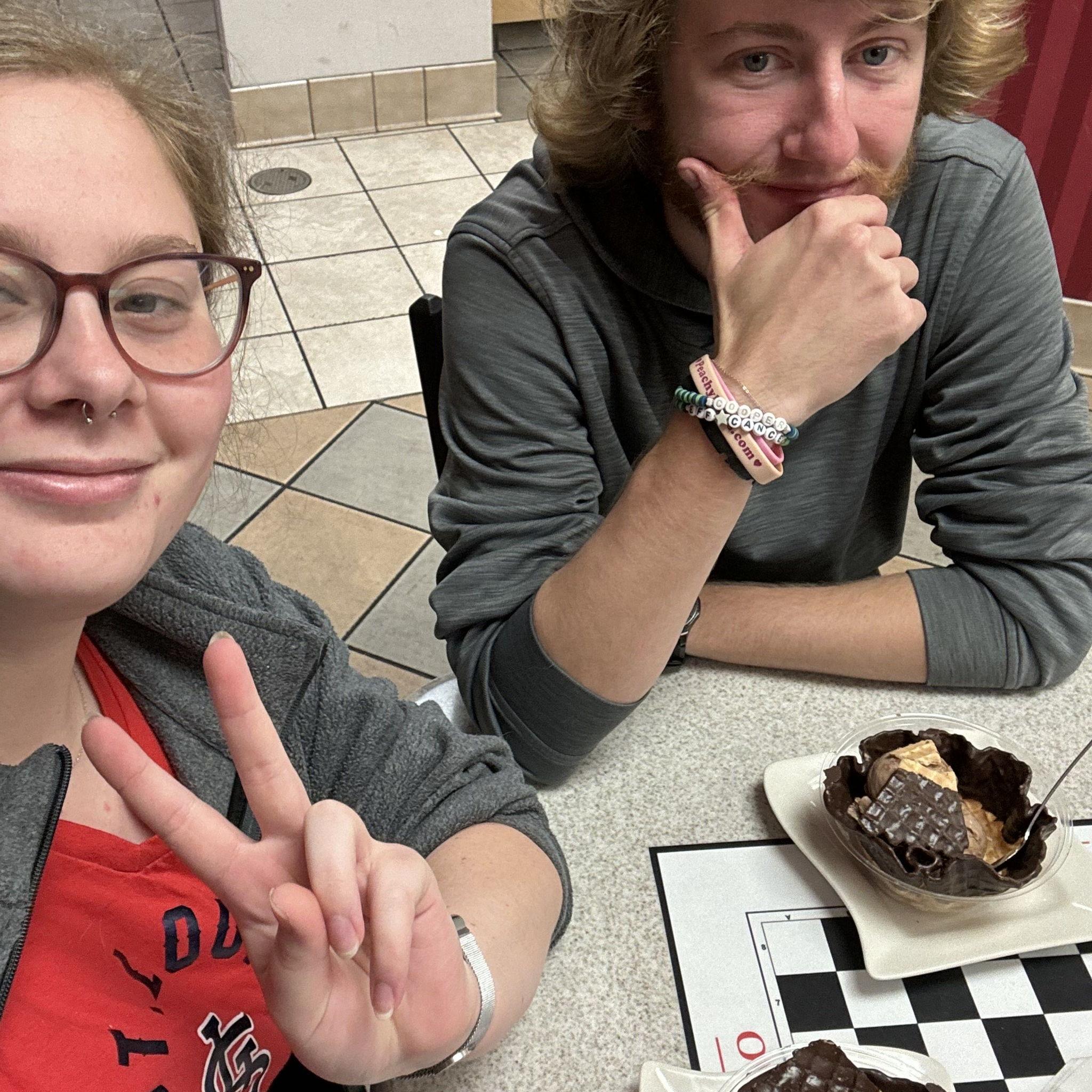 One of our many ice cream dates to Oberweis