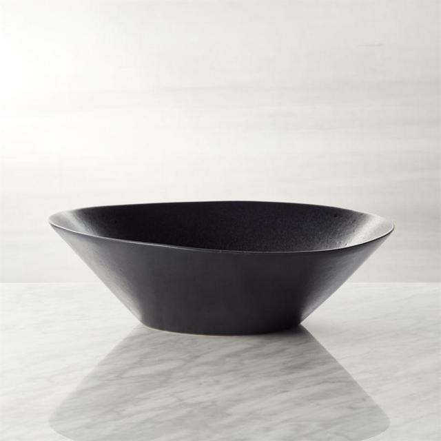 Baird Black Ceramic Serving Bowl
