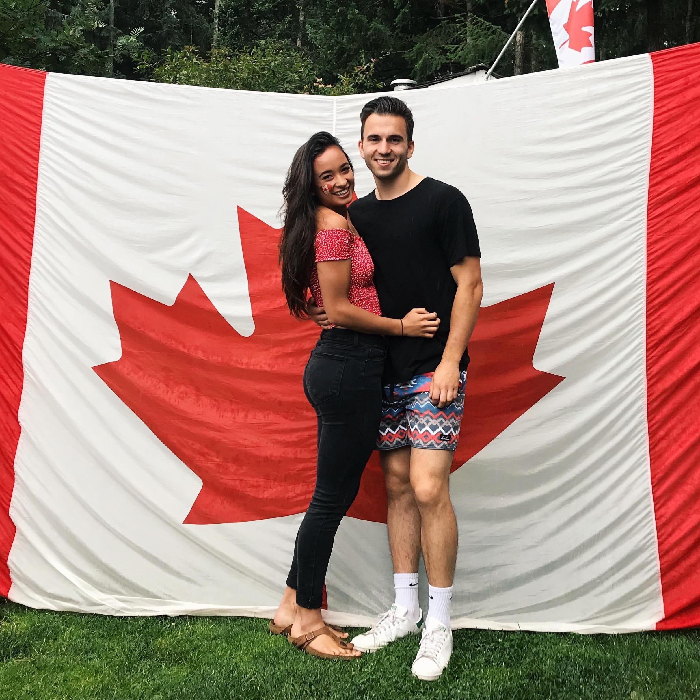 Canada day at the Lewis'