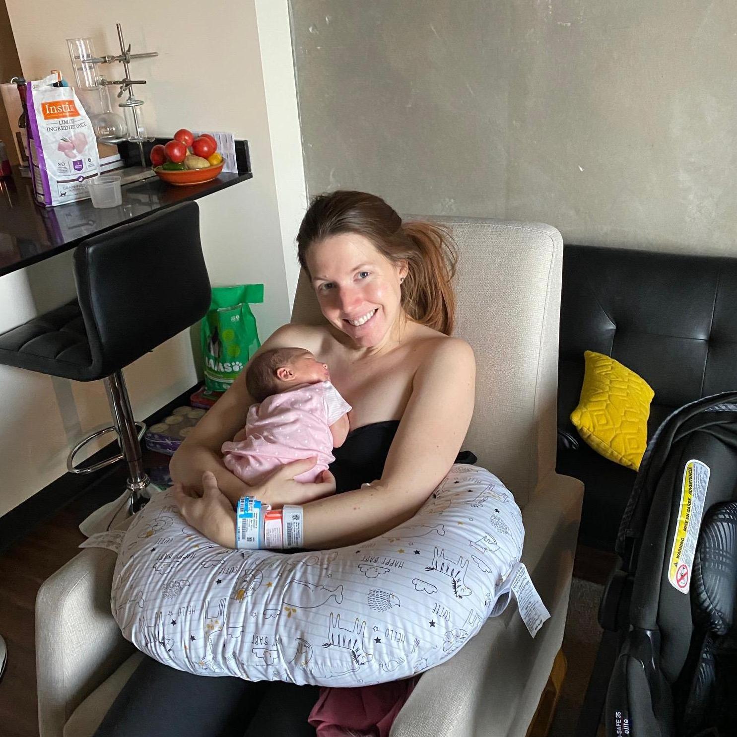 The first day we brought Lucy home from the hospital. It's been one fun adventure!