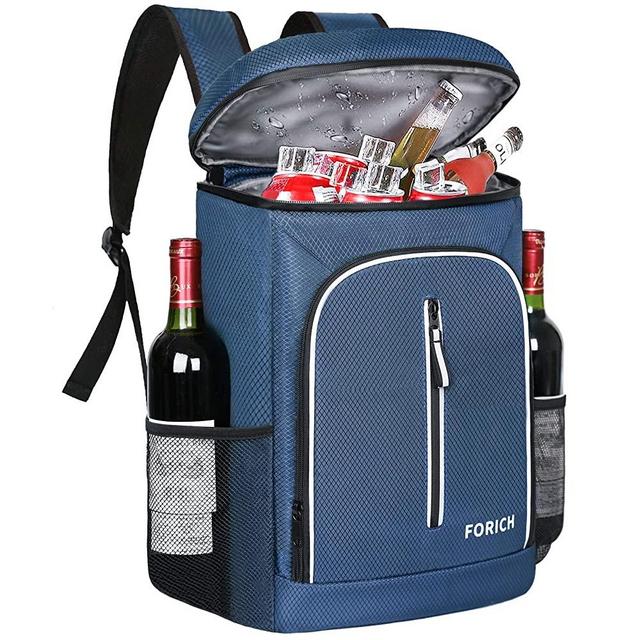 FORICH Soft Cooler Backpack Insulated Waterproof Backpack Cooler Bag Leak Proof Portable Cooler Backpacks to Work Lunch Travel Beach Camping Hiking Picnic Fishing Beer for Men Women (Blue)