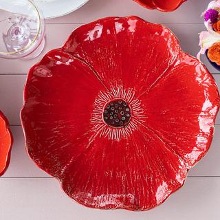 Lastra Poppy Figural Round Platter