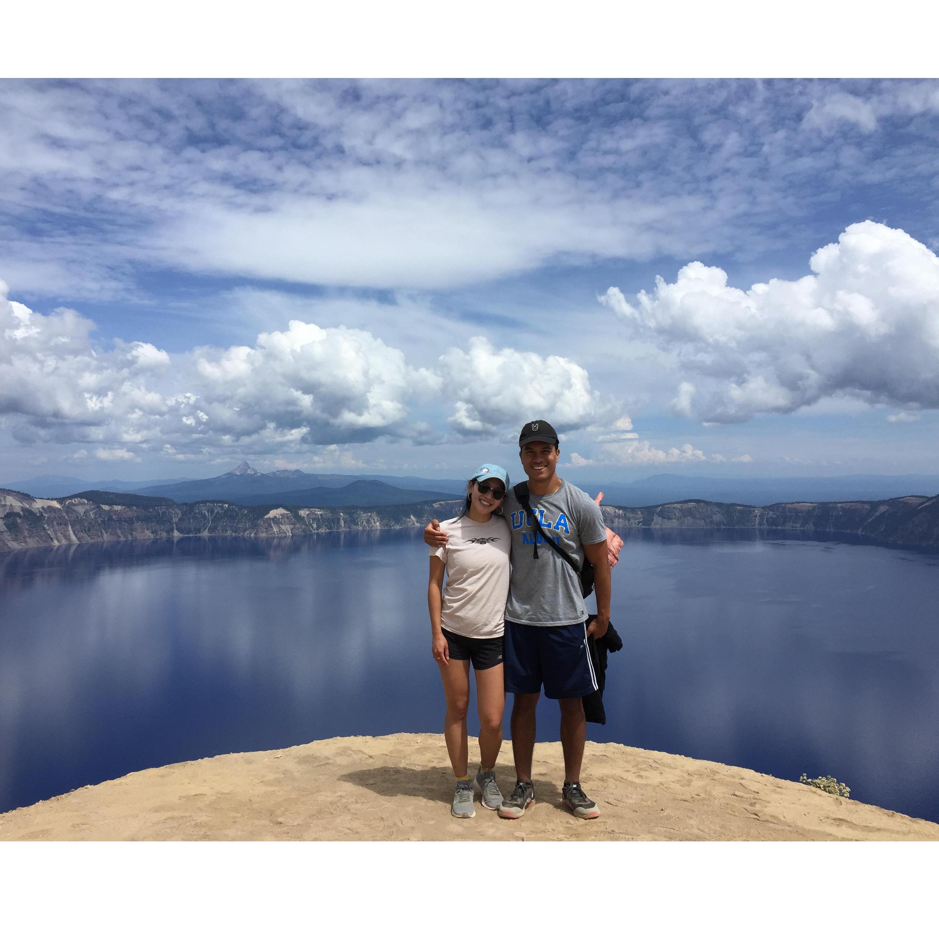 Pit stop at Crater Lake on our roadtrip to NY!