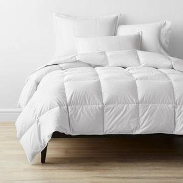 Premium Down Comforter - Light Warmth, White, Full/Queen
