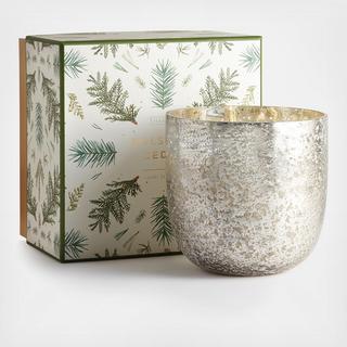 Balsam & Cedar Luxe Sanded Mercury Glass Candle