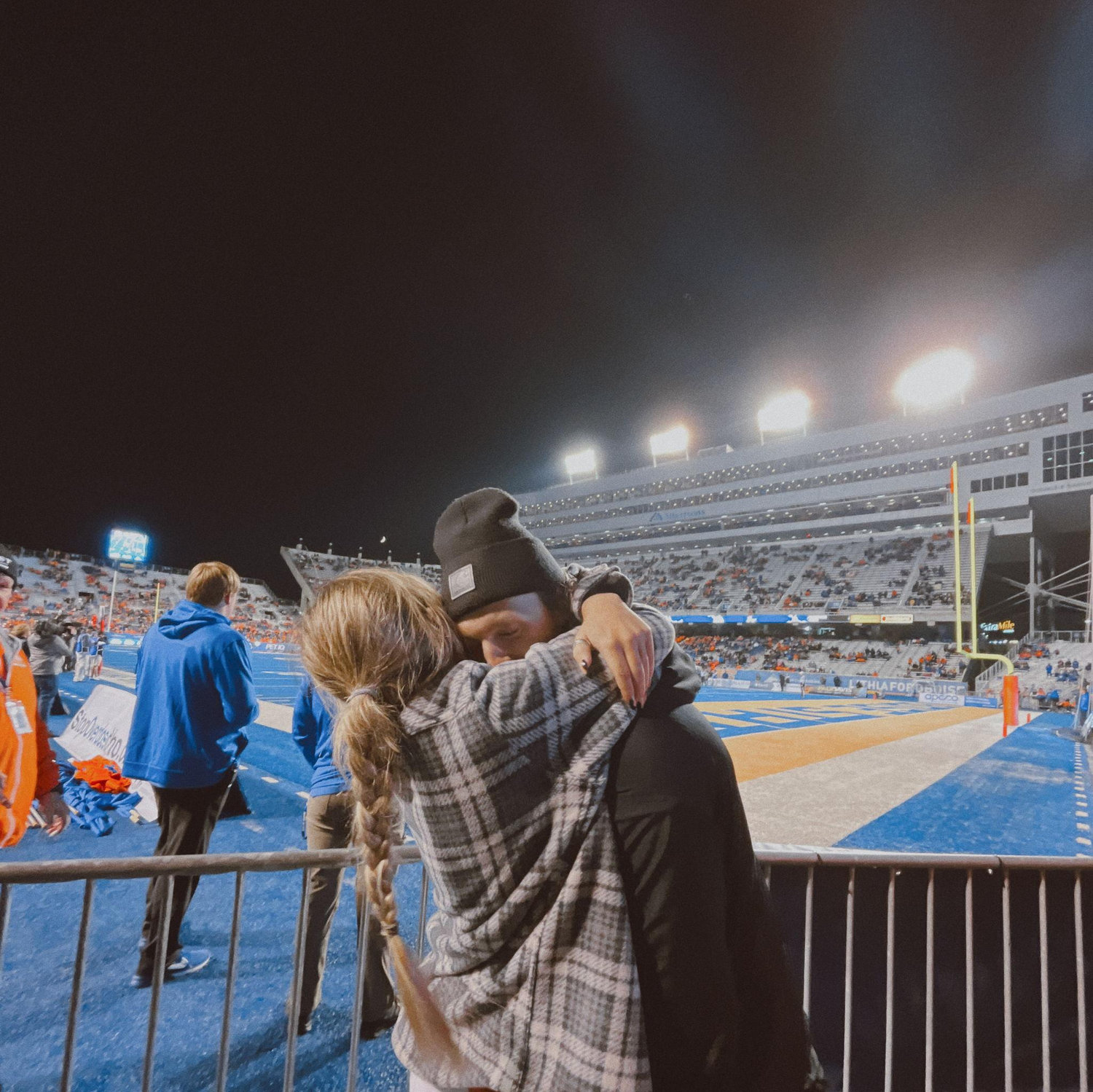Our first BSU game! Go Broncos!  10.29.2022