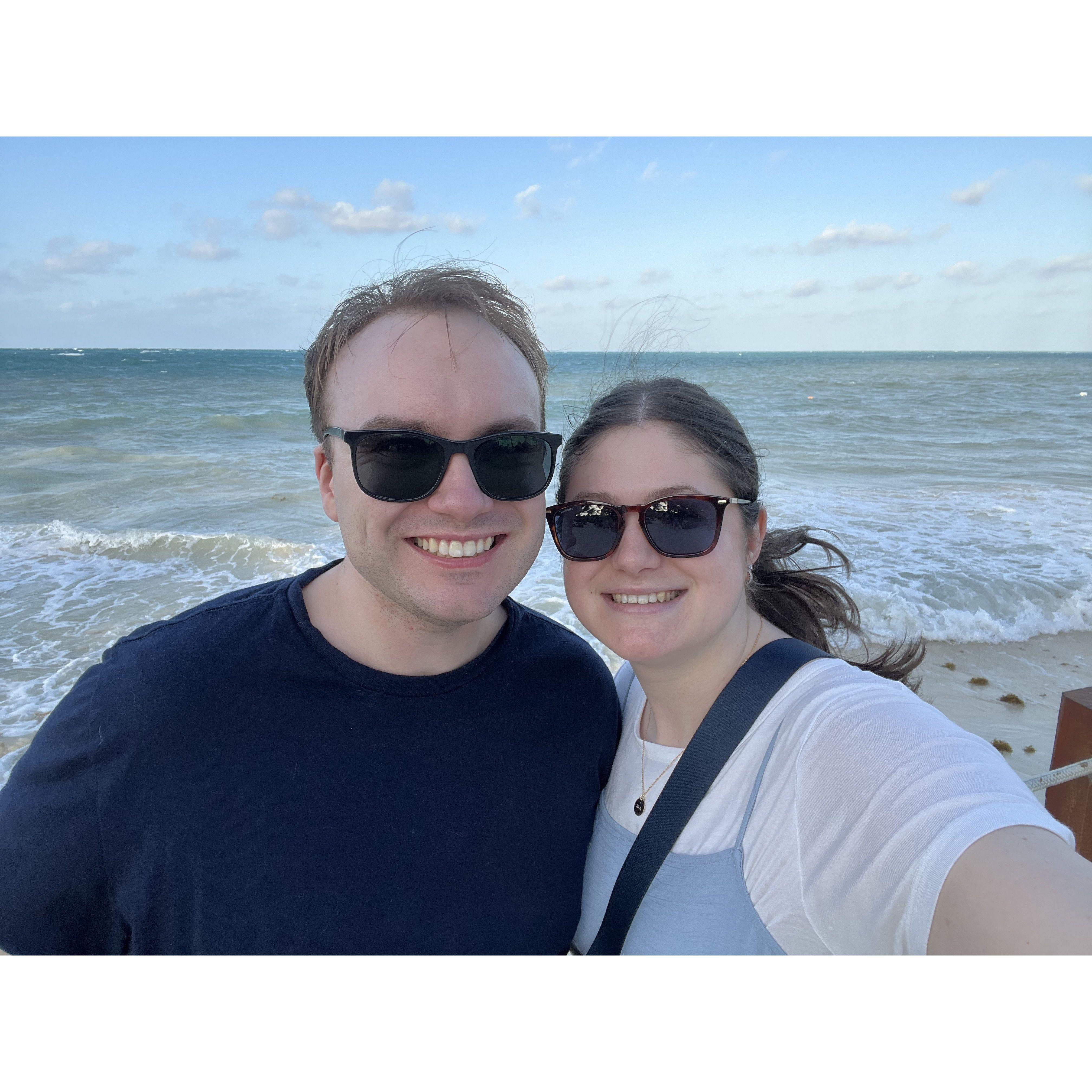 On our first out of the country trip together in Mexico