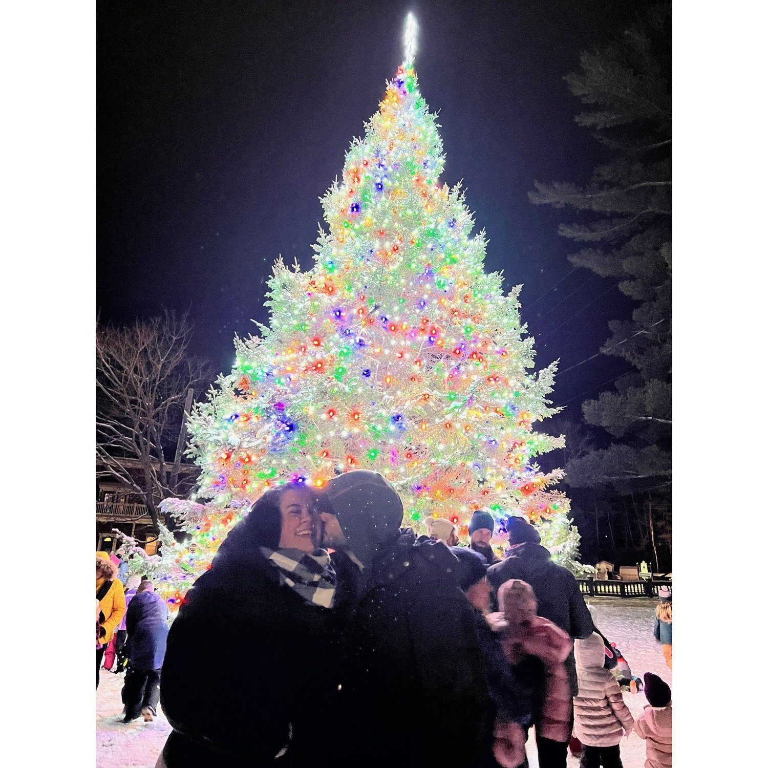 Our first Chistmas together in Saranac Lake