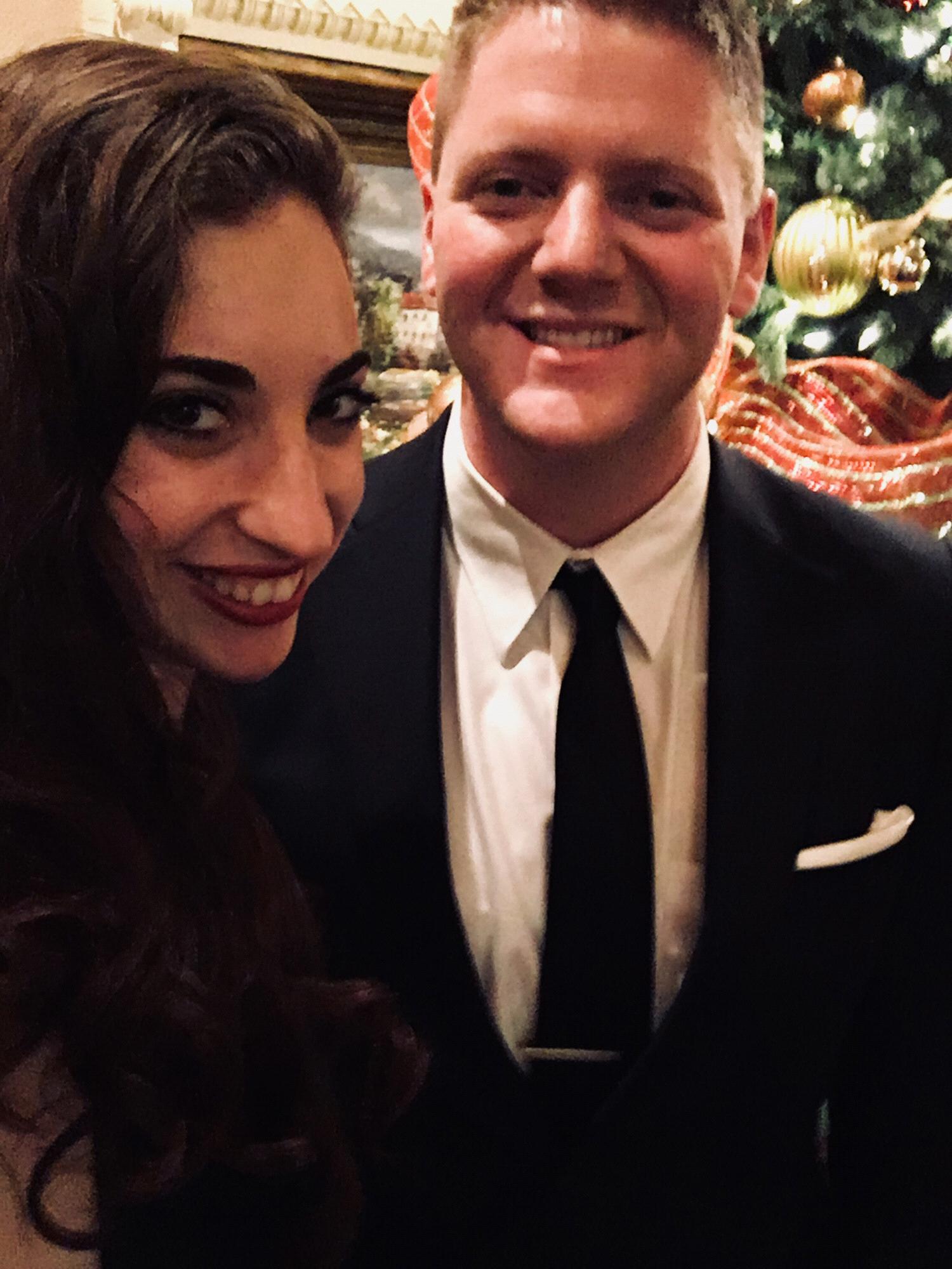 Dinner on our Ferndale Christmas getaway!