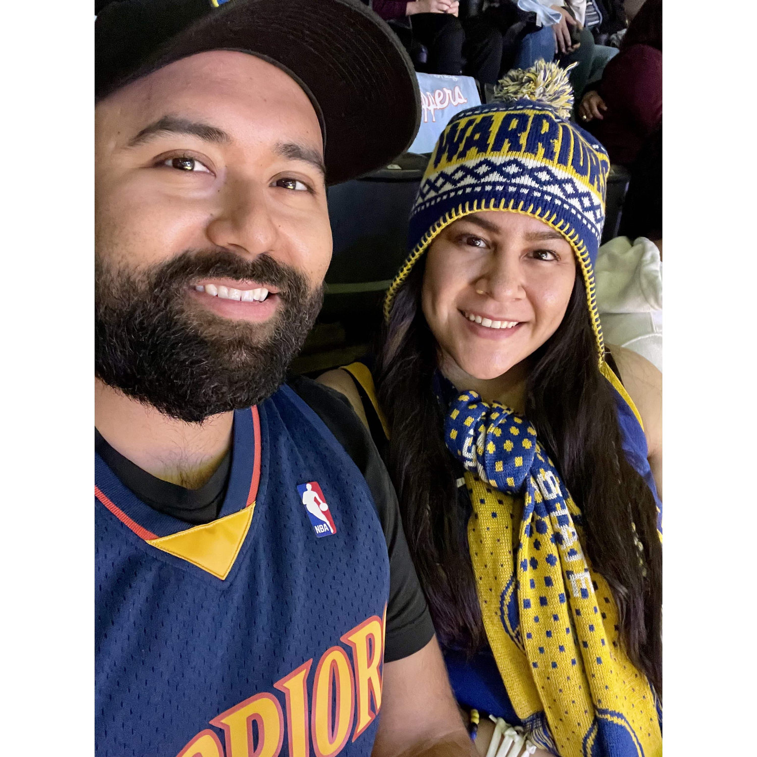 Valentine's date at the Staples Center. Go Warriors! 
- February 2022