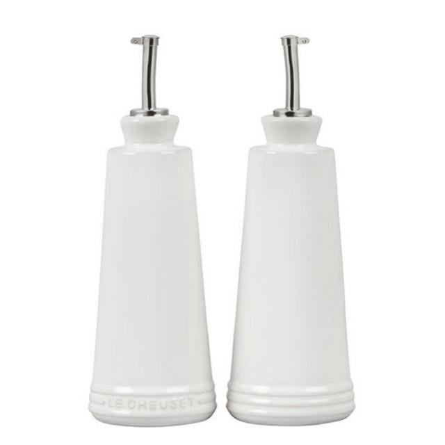 Signature Oil and Vinegar Set White