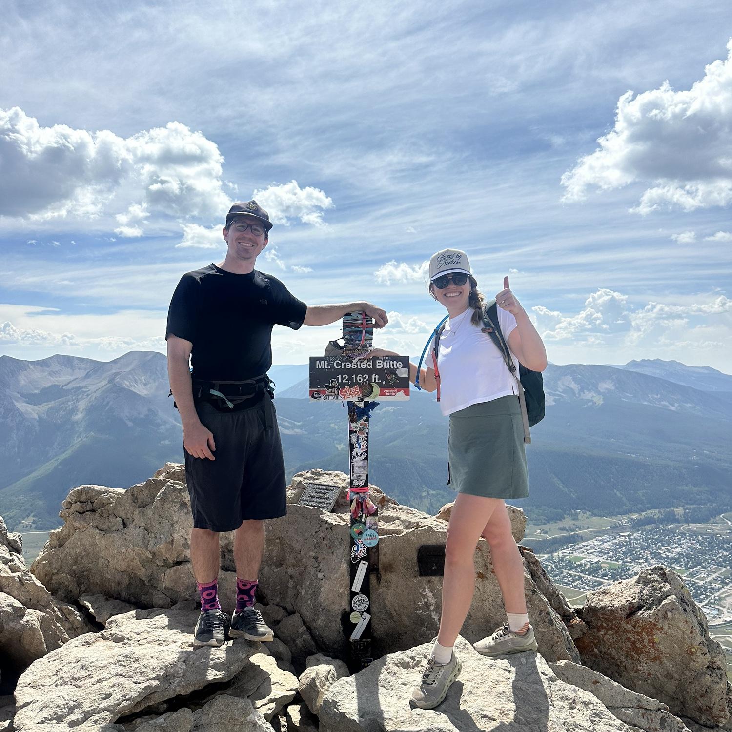 Hiking to the top of Mt. Crested Butte - one of our favorite places!