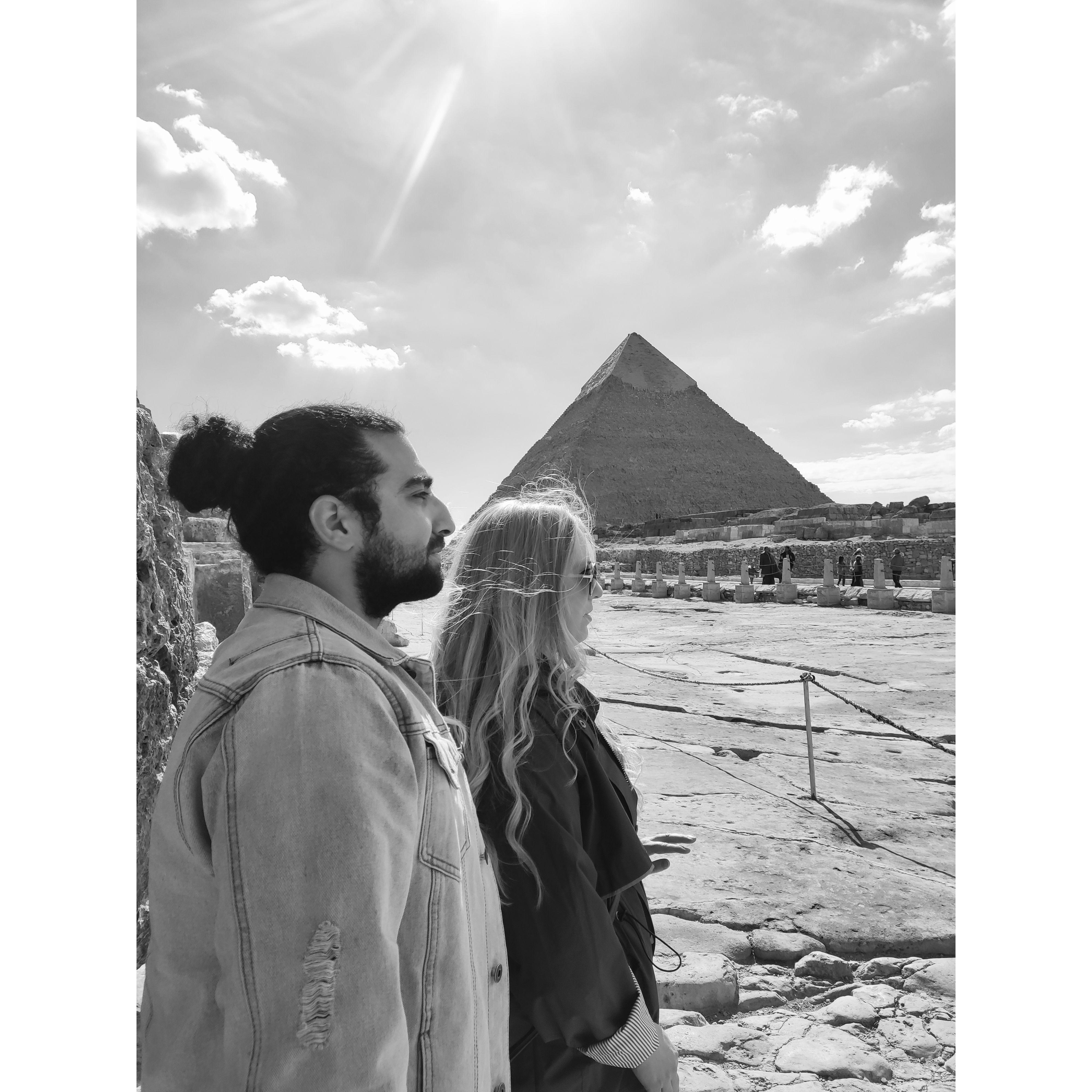 Our first visit to the Pyramids together!
