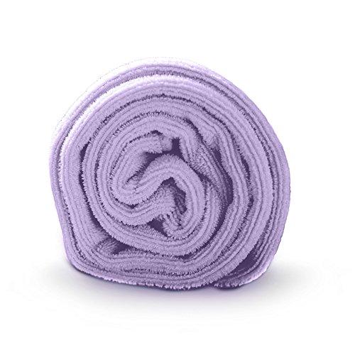 Luxe Beauty Essentials Microfiber Hair Towel For Drying Curly, Long & Thick Hair (20 x 40, Purple)