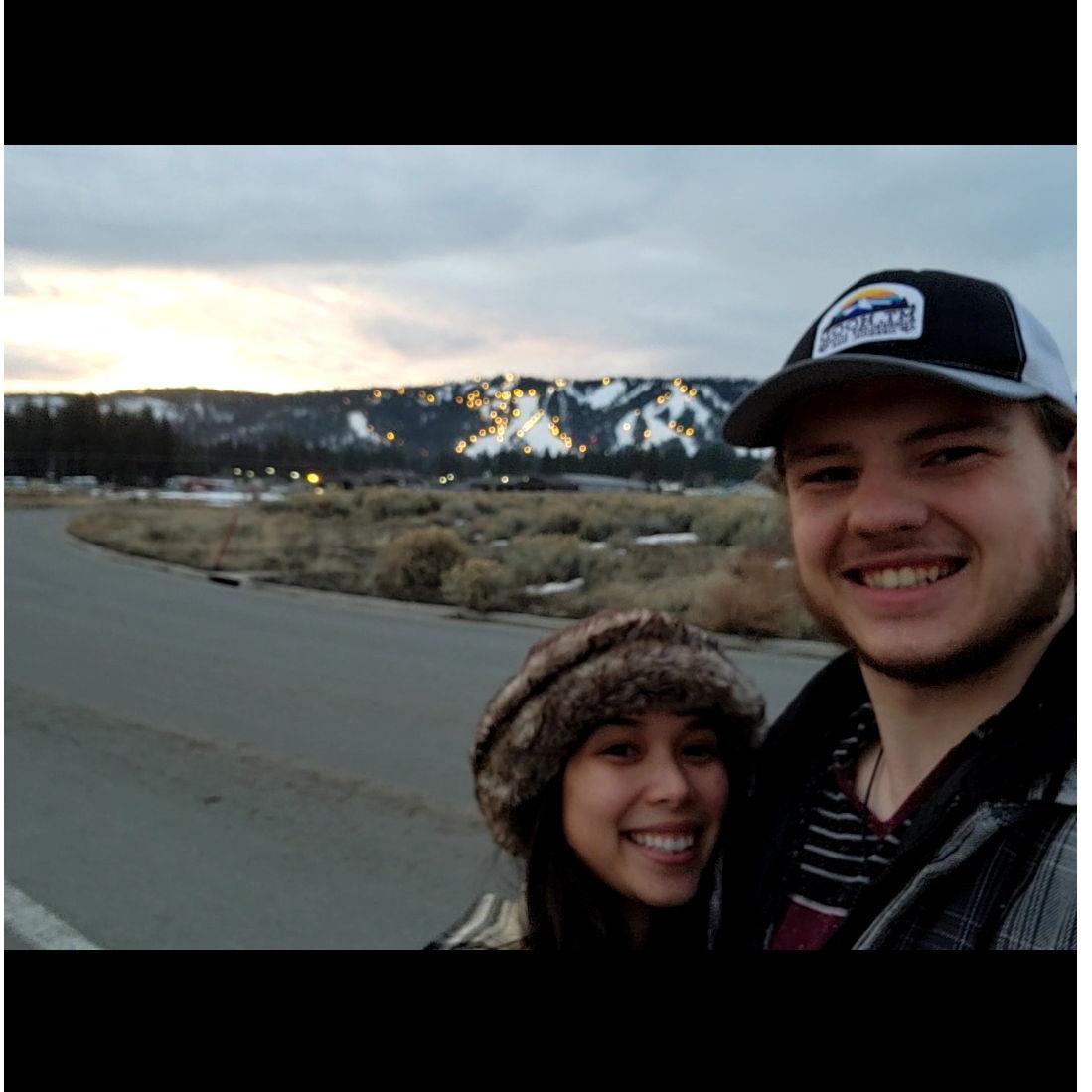 In Big Bear, when he asked if I would be his girlfriend...