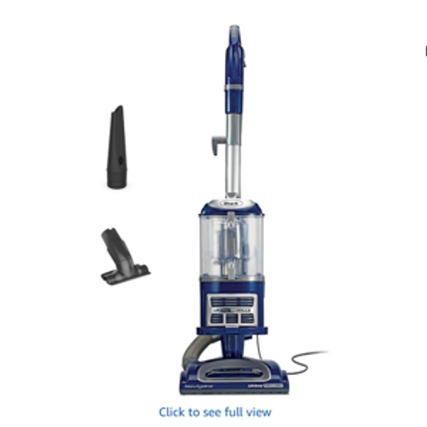 Shark Upright Vacuum, Navigator Lift-Away Deluxe with Large Dust Cup Capacity, HEPA Filter, Swivel Steering, Upholstery Tool & Crevice Tool, Blue, NV360