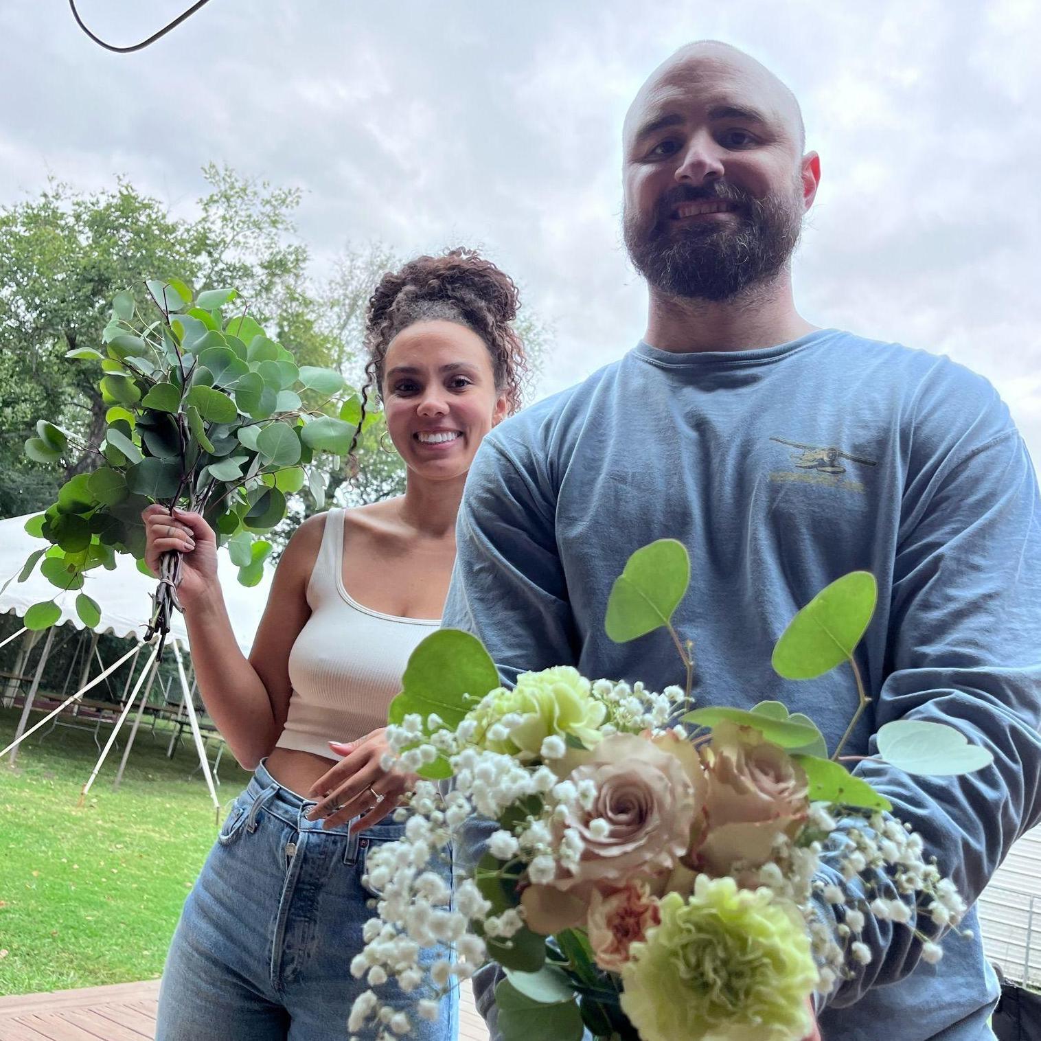 We had the pleasure of creating the flower arrangements for Ambrose and Katharine's Wedding.