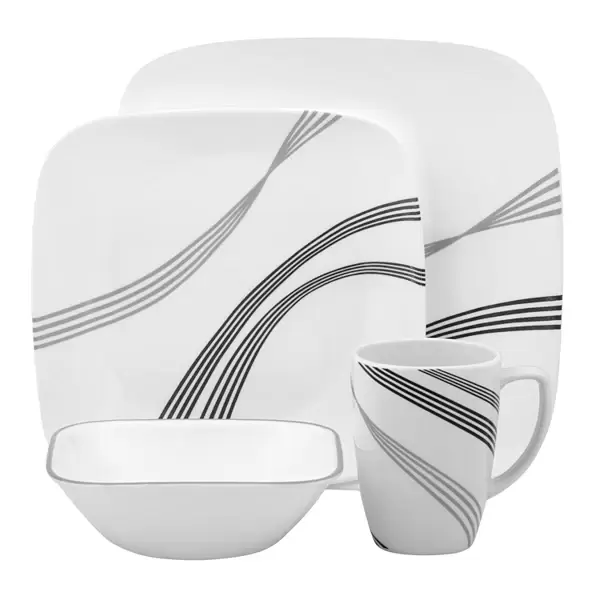 Corelle Urban Arc Square 16-pc. Dinnerware Set