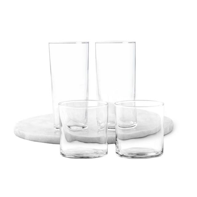Wayfair Basics 16 Piece 11 oz. Glass Assorted Glassware Set
