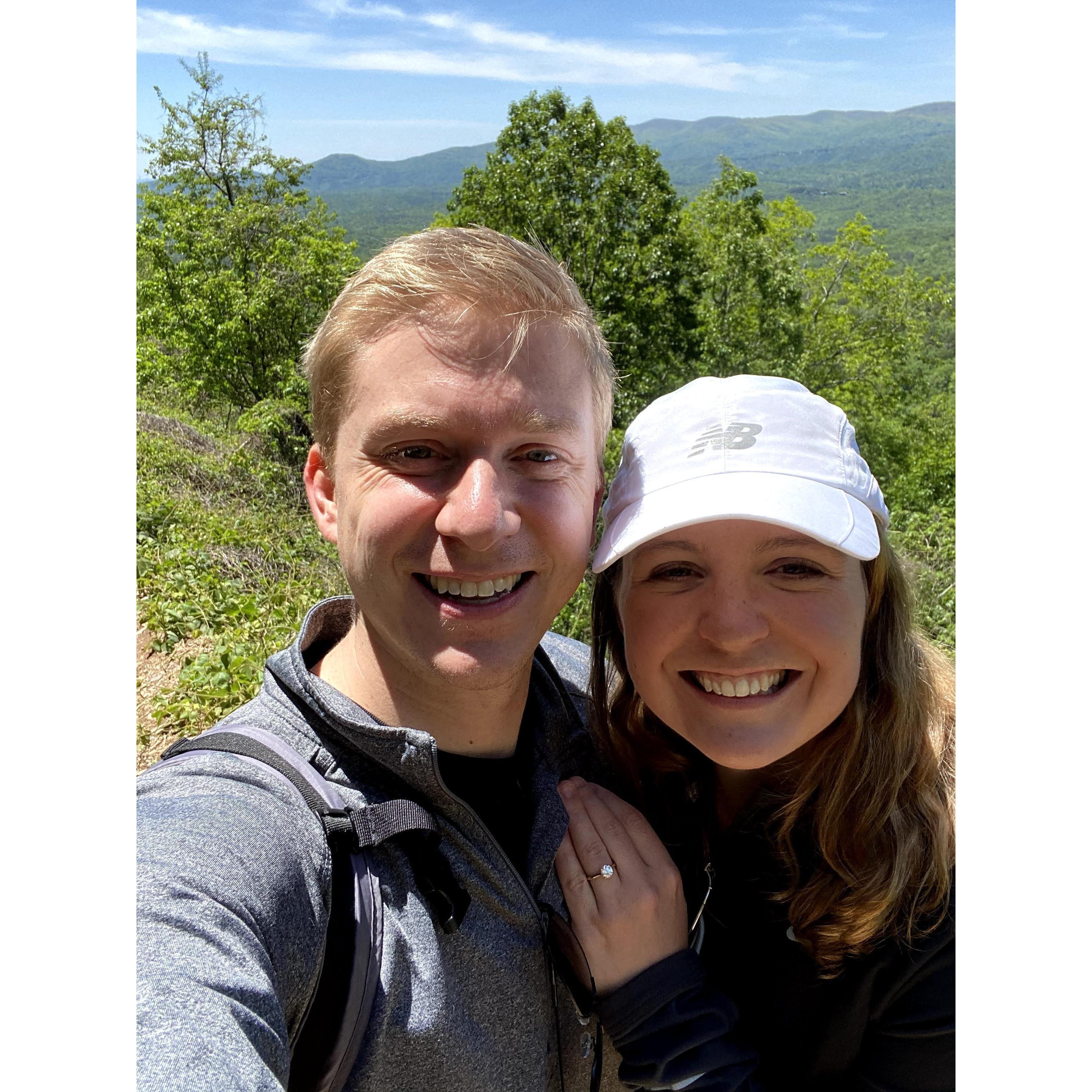 Engaged! May 9, 2020 at Amicalola Falls and State Park outside of Atlanta
