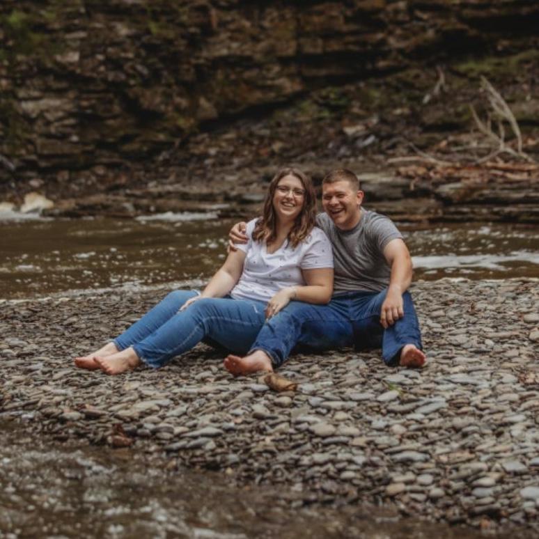 Another engagement photo of ours. We were laughing because Craig was in the background near our photographer making funny faces. Craig then came in clutch after this and helped us get across the rocks