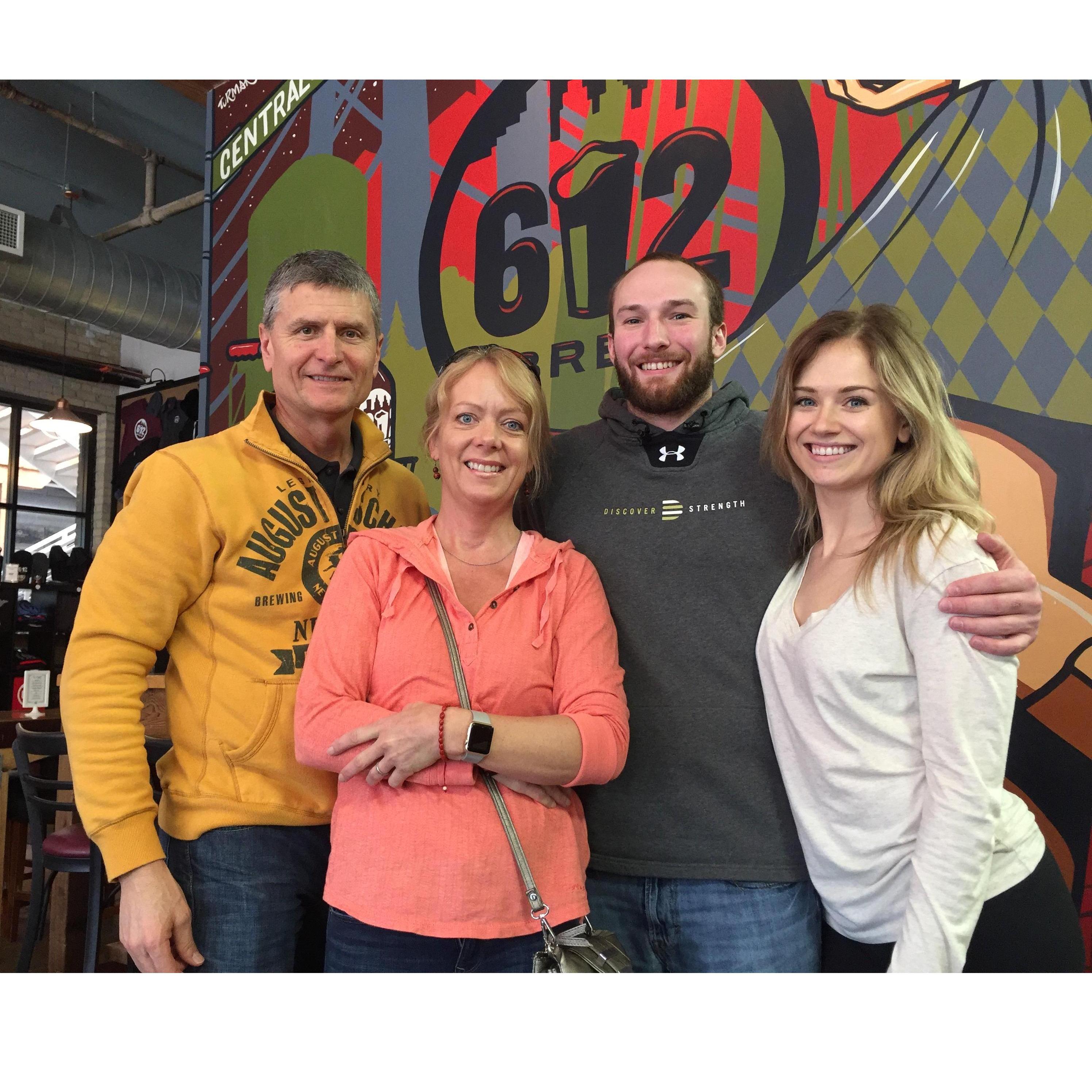 Annual event with Mal's Dad & Becky - Brewery Tours through the cities!