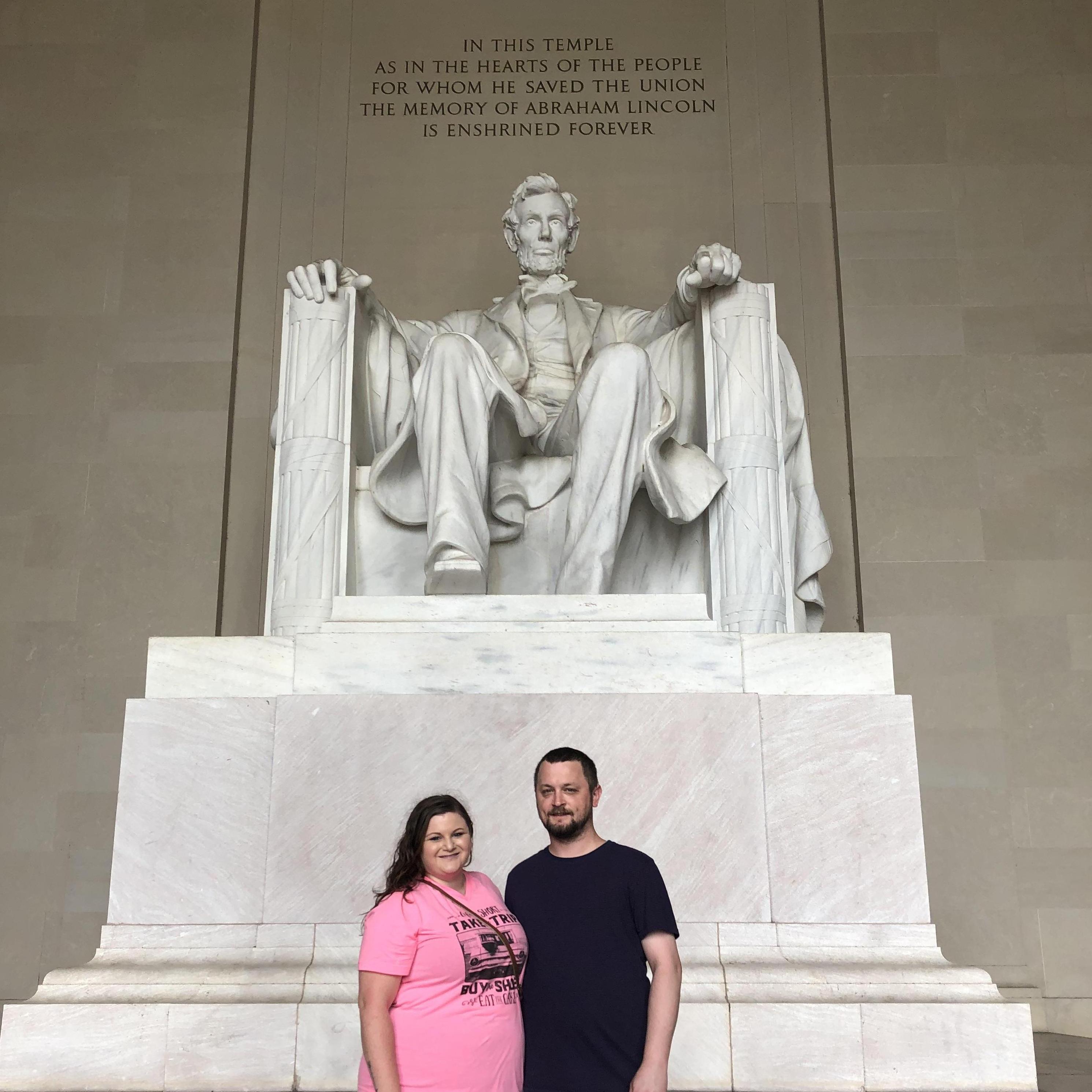 When I took Erin to DC with my daddy his #1 thing was to see the Lincoln Memorial. (July 2019)