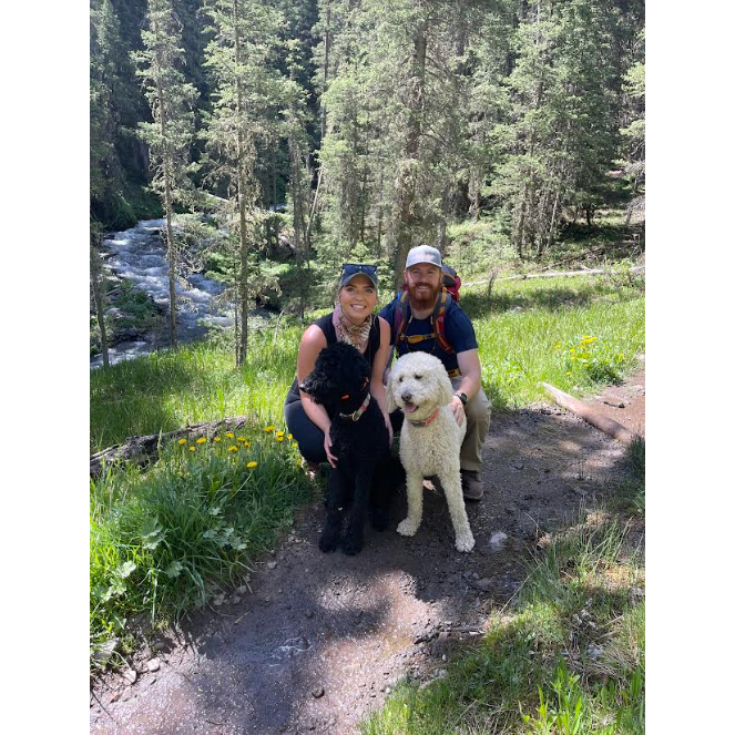 Blue Lakes Trail with our fur babies