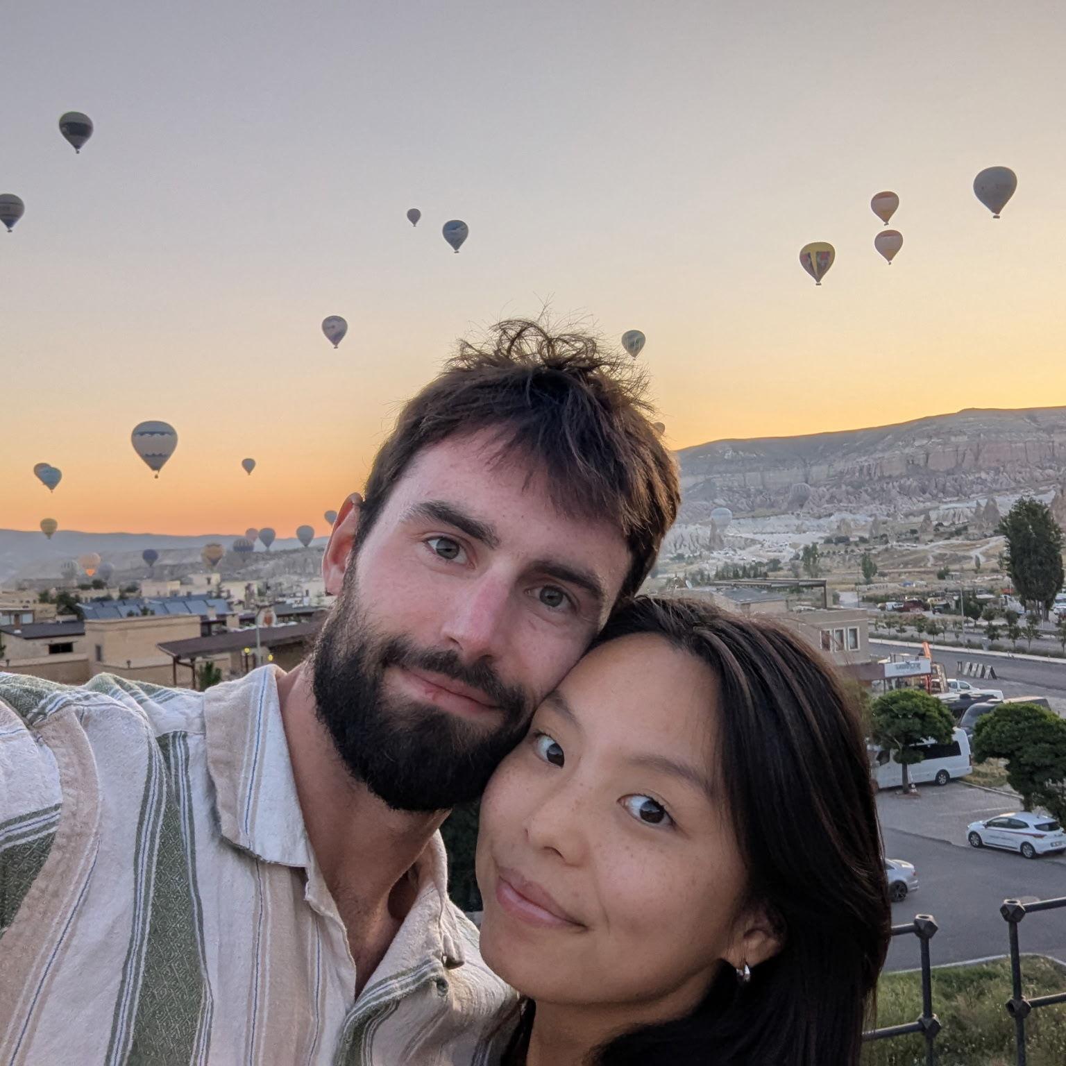 Hot air balloon ride in Cappadocia, Turkey