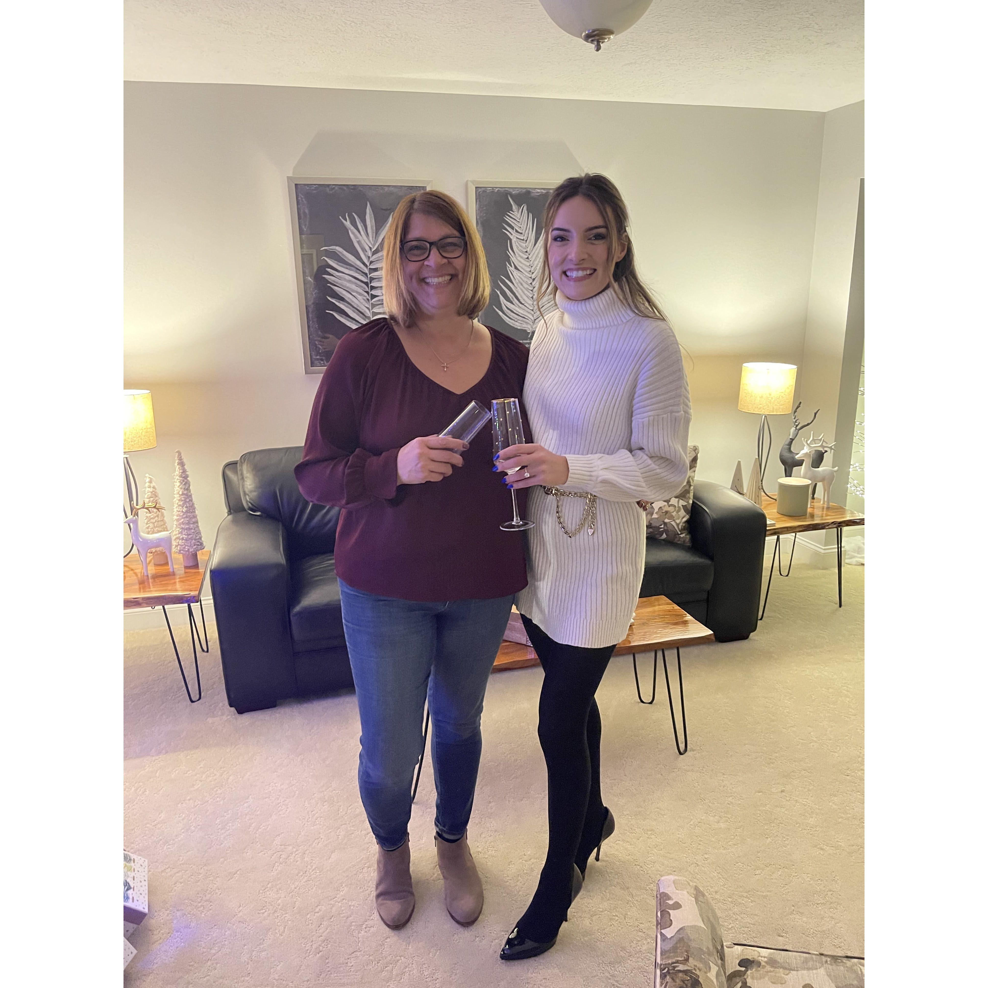 Alex and her fairy god mother, Becky. Ask Alex about Becky finding out about the ring!