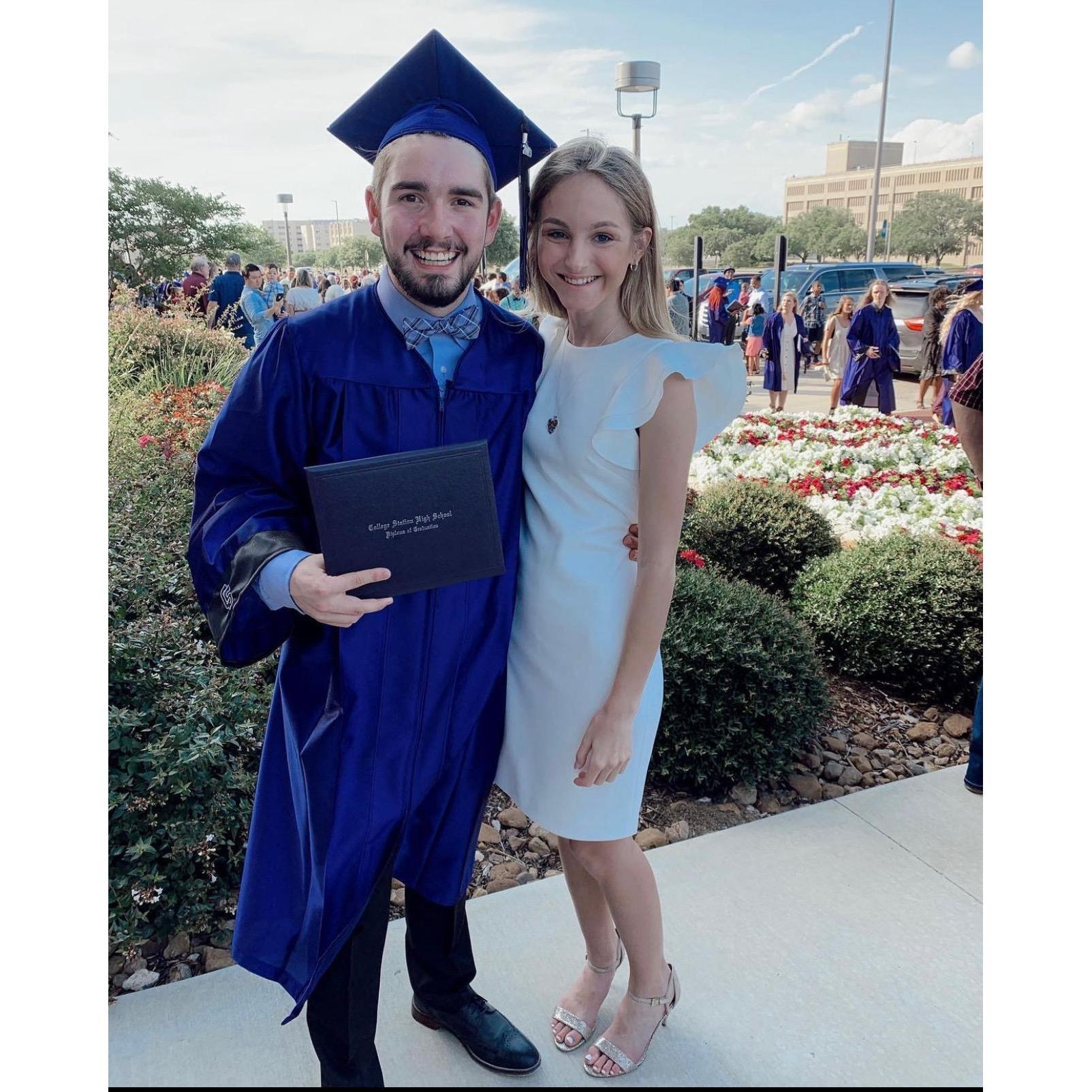 Graham graduates high school!
2019.
