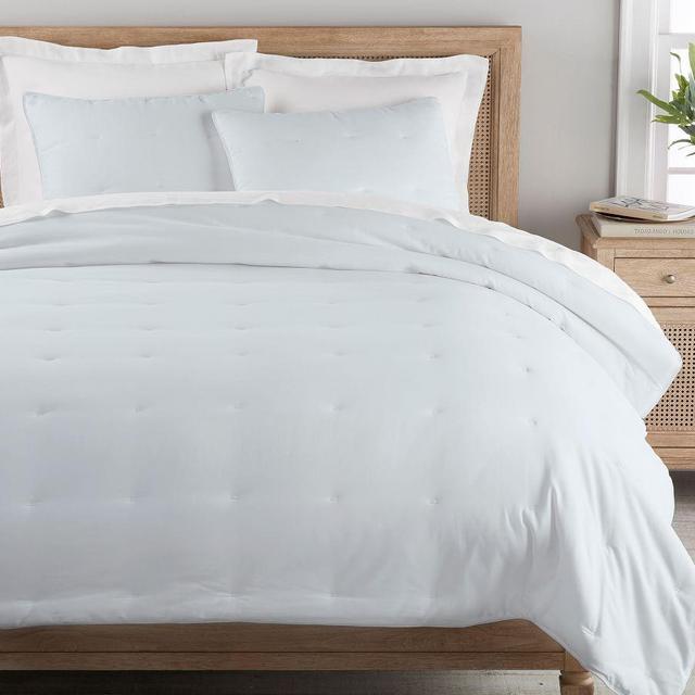 Blue Frost Belgian Flax Linen Comforter, King/Cal. King