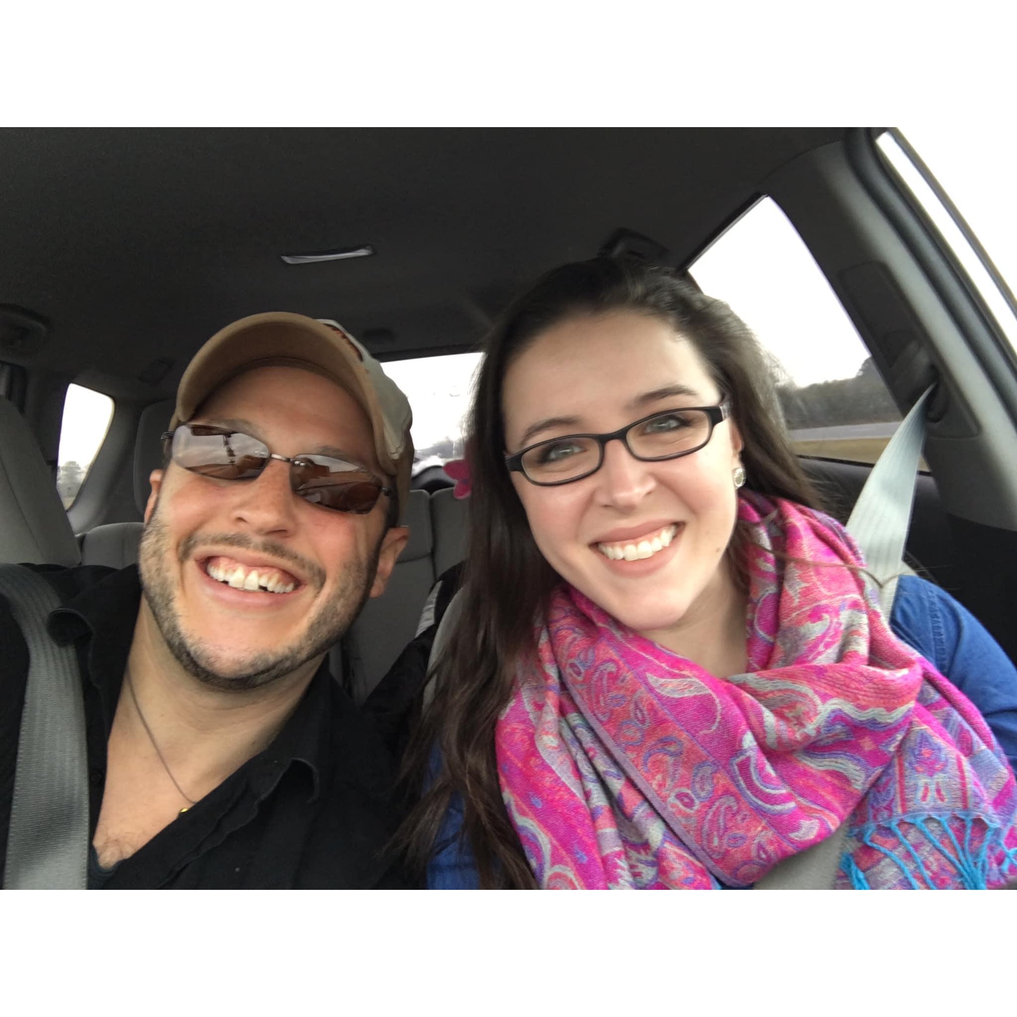 On our way to Ocean City to find our wedding venue!
*SPOILER* It's the first one we saw - SEACRETS!!