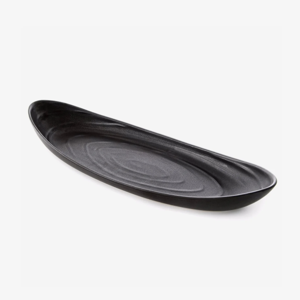 Barre Serving Platter, Large (Color: Slate)