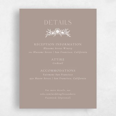 Rich Taupe, Brown Wedding Enclosure - Wiosna