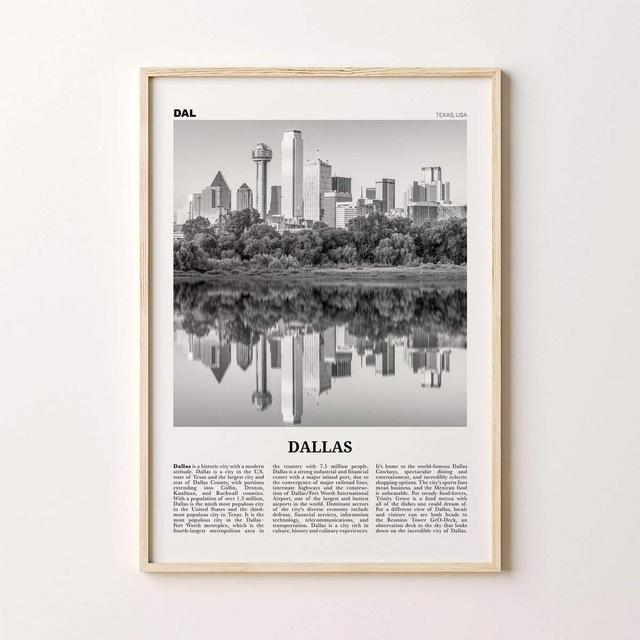 Dallas Skyline Poster 12" x 18"